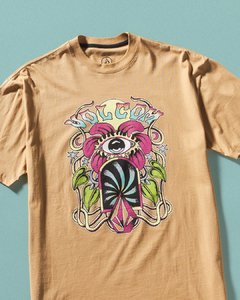 Camiseta Volcom Eye See You Oversized Caramelo - 518656