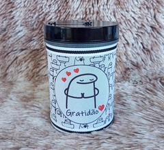 Porta Erva Forrado 250gr " Gratidão " Flork Florks Florck Florcks Bento