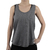 MUSCULOSA C/ELASTICO EN ESPALDA - GRIS/NEGRO