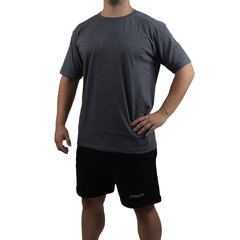 REMERA DEPORTIVA MESH HOMBRE NEGRO VIGORE JASPEADO - CorpoFit | Fabricantes de Indumentaria Deportiva | #MañanaEsTarde