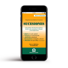 Guía de Estudio de Sucesiones+ AudioGuía de Sucesiones + Guía de Estudio de Sucesiones (libro digital) - Editorial Estudio