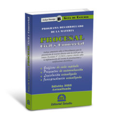 PROMO 49: Guía de Estudio de Procesal Civil y Comercial + Código Procesal Civil y Comercial Comentado - comprar online
