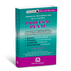 Guía de Estudio de Procesal Penal (Libro Físico + Libro Digital) - comprar online