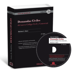 PROMO 68: Guía de Modelos de Demandas Civiles (con CD-ROM) + Guía de Modelos de Demandas por Mala Praxis (con CD-ROM) - comprar online