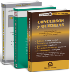 PROMO 145: GE Concursos +Manual Concursos y Quiebras + Ley de Concursos y Quiebras Comentada