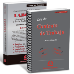 PROMO 18: Guía de Estudio de Laboral + Ley de Contrato de Trabajo con gráficos (Anillada) - comprar online