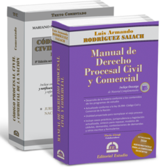 PROMO 89: Manual de Derecho Procesal Civil y Comercial (con Descarga de Material Complementario) + Código Procesal Civil y Comercial Comentado