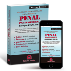 Guía de Estudio de Penal. Parte General. Enfoque Finalista (Libro Físico + Libro Digital)