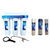 Filtro de agua hogar 3 etapas + Kit x3 membranas de repuesto 10 pulgadas (Sedimentos, carbón bloque y granular c -095-501-