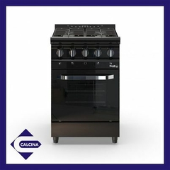 COCINA INDUSTRIAL MORELLI 55CM 4H BLACK+FUNDICION+VIS.M550