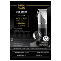 Clipper Due Litio Gama Salon Exclusive en internet