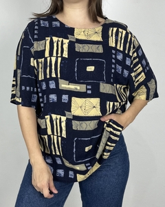 blusa vintage estampa - G - comprar online