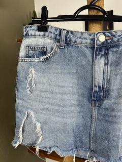 saia jeans bluesteel - 38 - loja online