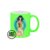 MUGFCVAZ - 1 Unid - Caneca Colorida Full 11oz - Neon verde escuro