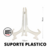 SPLAST01 - Suporte de Plastico Transparente Grande - 5 Unid