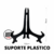 SPLAST02 - Suporte de Plastico Preto Grande - 5 Unid