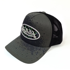 BONÉ VON DUTCH TRUCKER LOGO PSYCO PRETO