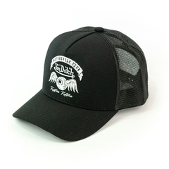 BONÉ VON DUTCH TRUCKER MOTORCYCLE CLUB PRETO