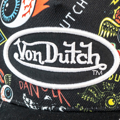 BONÉ VON DUTCH TRUCKER LOGOS PRETO - loja online