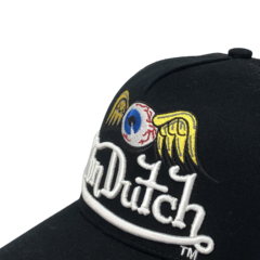 BONÉ VON DUTCH TRUCKER LOGO EYEBALL PRETO - comprar online