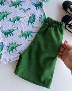 Conjunto Jurassic verde na internet