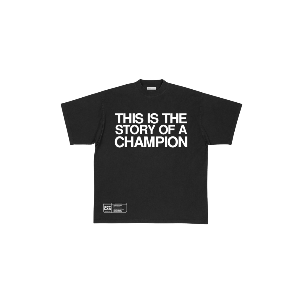 Camiseta champion negra sale