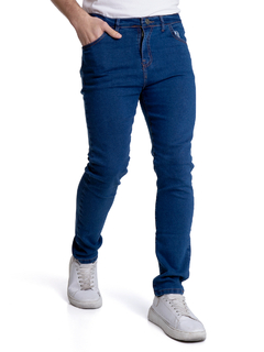 165L - Pantalón de Jean Elastizado, Azul