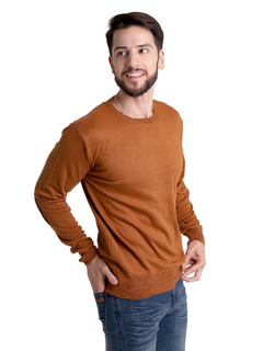 4403 - Sweater Importado de Acrílico Liso con Pitucón Cuello Redondo en internet