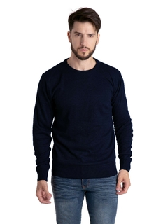 4403 - Sweater Importado de Acrílico Liso con Pitucón Cuello Redondo - tienda online
