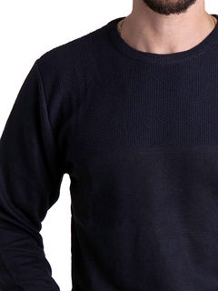 4407 - Sweater Tramado Importado de Acrílico Cuello Redondo - tienda online