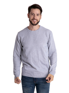 4407 - Sweater Tramado Importado de Acrílico Cuello Redondo