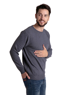 4407 - Sweater Tramado Importado de Acrílico Cuello Redondo - comprar online
