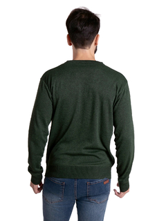 4427 - Sweater Importado de Acrílico Melange Escote V - wintertex