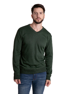 4427 - Sweater Importado de Acrílico Melange Escote V en internet