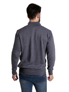 4433 - Sweater Tramado Importado de Acrílico Medio Cierre - comprar online