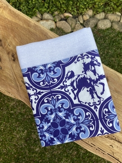 Pano de Prato - Cavalos Azulejo Português