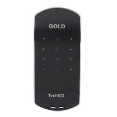 Fechadura Digital Senha Sobrepor Porta de Giro TECH 103 Gold