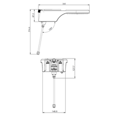 Chuveiro Eletrônico Fit Blindado Branco 6500W 220V Hydra - comprar online