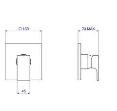 Acabamento Monocomando Chuveiro Unic Corten Matte Deca - comprar online