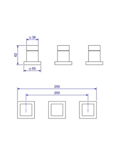 Imagem do Misturador Para Bidê Cubo Gold Matte Deca 1895.GL86.MT