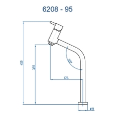 Monocomando Para Banheiro Bica Alta Slim 6208 Champanhe Fani na internet