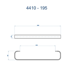 Porta Toalha Reto Curto 30 Cm Soft Preto Fosco Fani - comprar online