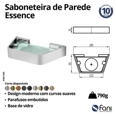 Saboneteira Parede Essence Rose Gold Fani na internet