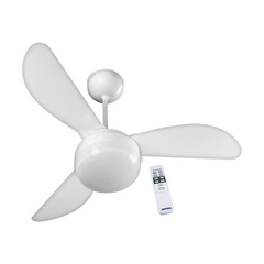 Ventilador de Teto Controle 3 Pás Branco Fenix 220V Ventisol