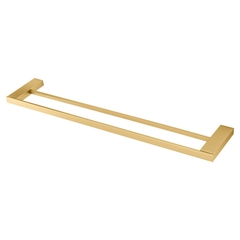 Porta Toalha Reto Duplo Longo 60 Cm Horus Gold Fani