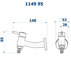 Torneira Para Tanque e Jardim Slim Ouro Velho Fani - comprar online