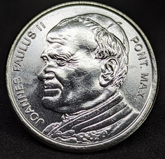 017 - Medalha do Brasil - Visita do Papa João Paulo II no Brasil em 1980 - Aço inoxidável, 27.2mm. Peça com lindo brilho de cunho