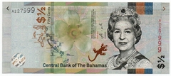 032 - Cédula das Bahamas - 50 Cents 2019 - Série: CRISP Evolution - Elizabeth II - FE