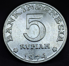 2365 - Indonésia 5 rúpias, 1974 - FAO - comprar online