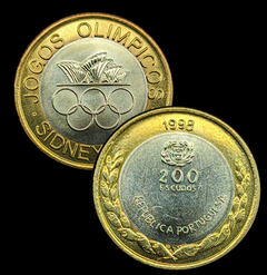 069 - Duas moedas bimetálicas comemorativas de Portugal
